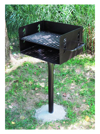 How to cure a new commercial galvanized park grill